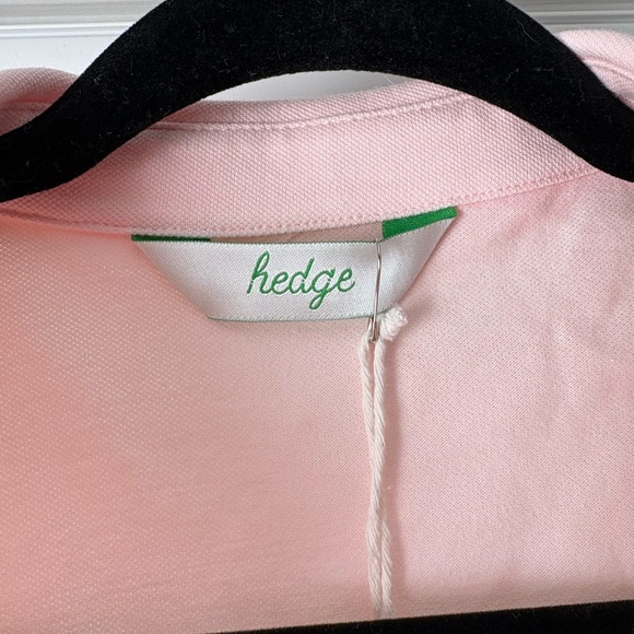 Hedge Stanton Racerback Shirt Sleeveless Polo in Hedgerose Pink Size Small NWT - Picture 2 of 3